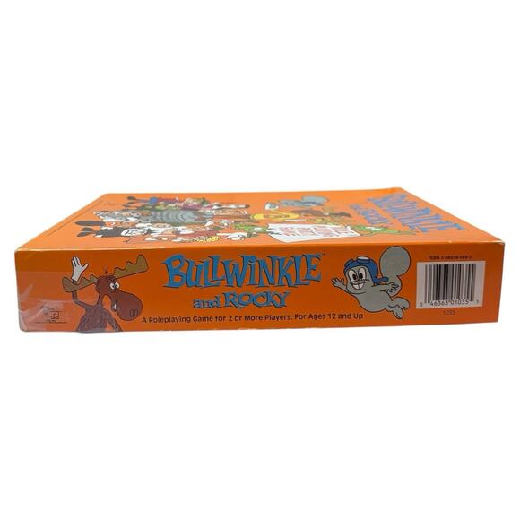 NOB Vintage 1988 "BULLWINKLE AND ROCKY Role Playing Party Game" SEALED OPEN BOX - Picture 6 of 16